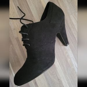 Forever 21 Oxford lace up heel booties
